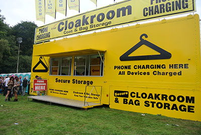 Event cloakrooms